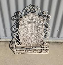 Wrought Iron Wall Planter With