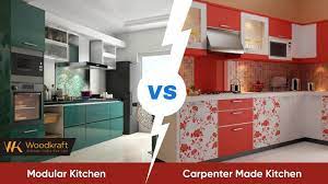 modular kitchen vs carpenter made