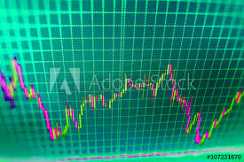 Finance Concept Stock Trade Live Background Stock Chart