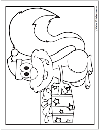 Explore 623989 free printable coloring pages for your kids and adults. Christmas Squirrel Coloring Sheet