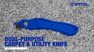 dual purpose carpet utility knife