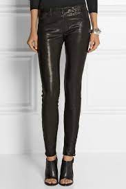 Impeccably tailored j brand jeans leather pants fit like a second skin. J Brand L8001 Stretch Leather Skinny Pants Net A Porter Com Stretch Leather Skinny Pants Leather Leggings