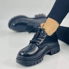 Pantofi Casual Dama Negri din Piele Ecologica Liodas