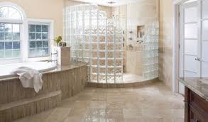 Glass Block Shower Bathroom Remodel