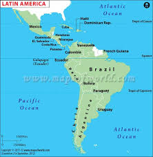 Geographically, it extends from mexico in the north to chile in the extreme south. Latin America Map Map Of Latin American Countries