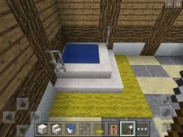 how to make a bathroom in minecraft pe