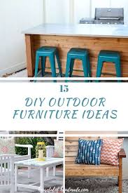 Diy cheap garden furniture everything ideas via. 15 Diy Patio Furniture Projects For Your Outdoor Space