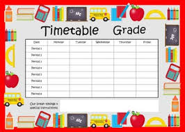 Class Decor Charts Timetable Certificates Name Tags More