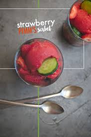 strawberry pimm s sorbet shutterbean