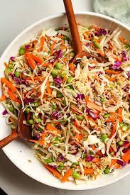 crunchy asian cabbage salad with ramen