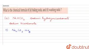 chemical formula of a baking soda