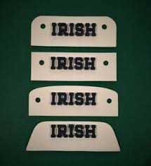 Details About Irish 3d Bumper Helmet Decals Stickers Notre Dame Football Riddell Schutt 3 D Lg