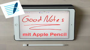 Goodnotes, notability, and noteshelf all support the apple. Goodnotes Mit Ipad Pro 9 7 Und Apple Pencil Youtube