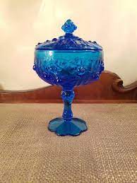 Vintage Fenton Colonial Blue Glass