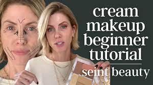 cream makeup beginner tutorial using