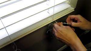 How to shorten Faux blinds - YouTube
