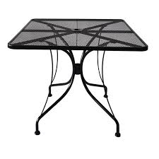 wrought iron patio table with umbrella hole