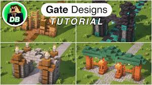 minecraft how to build 4 easy gate