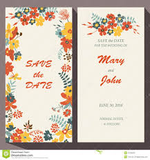 Vector Card Template For Save The Date Baby Stock Vector