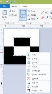 invert colors in paint in windows 7