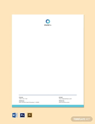 9 email letterhead templates free pdf