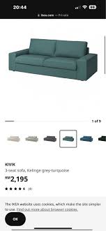 Ikea Kivik 3 Seater Sofa Furniture