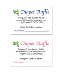 Monkey Theme Free Printable Baby Shower Diaper Raffle Tickets