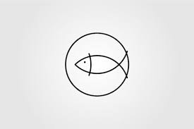 Fish Line Art Minimalist Icon Vector Graphic By Lawoel Creative Fabrica