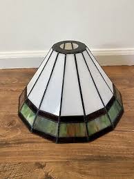 Vintage Stained Glass Lamp Shade Leaded