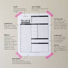Printable Planner Desk Planner Daily Planner Get Sht Done