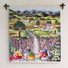 Cultural Wool Tapestry Wall Hanging