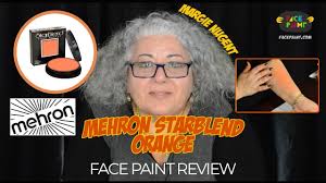 mehron starblend orange face paint