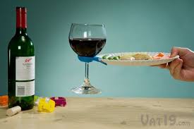 Wine Glass Plate Clips Hold Your Drink