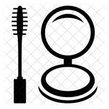 makeup brush icon in glyph style