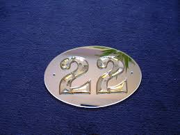Bevelled House Number Plaques From 95