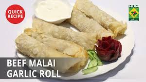 beef malai garlic rolls quick recipes