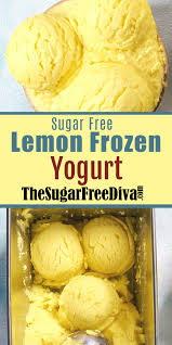 sugar free lemon frozen yogurt the