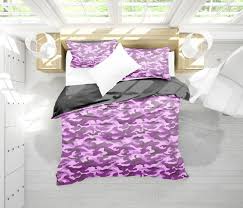 Purple Camouflage Bedding Set Duvet