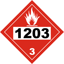 Un 1203 Flammable Liquid Class 3 Placard