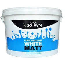 crown matt paint pure brilliant white