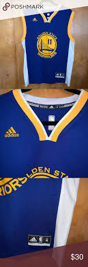 A list with all the warriors jerseys currently available to buy online with prices, description and links to the stores. Golden State Warriors Jersey Blue Adidas Clothes Design Jersey