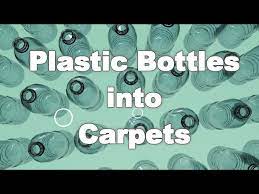 a pop bottle made into carpet you