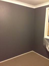 walls painted dark grey straight line