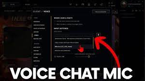 how to change voice chat microphone in