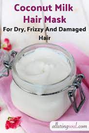 diy coconut milk hair mask for dry