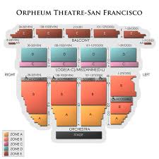 Orpheum Theatre San Francisco 2019 Seating Chart