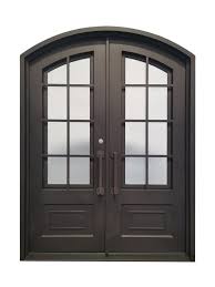Iron Door With Rain Glass