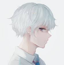 Share the best gifs now >>>. Animeboy Whitehair Anime White Hair Boy Boy With White Hair Grey Hair Grey Eyes