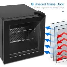 adt upright freezer display glass door