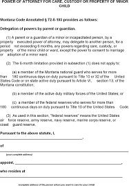 5 Montana Power Of Attorney Form Free Download